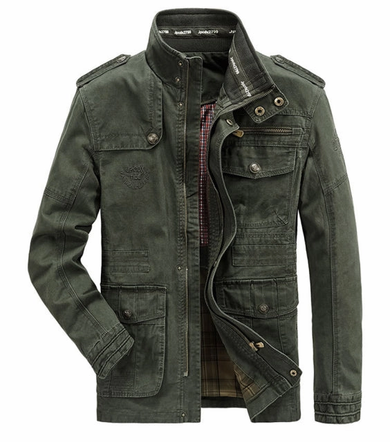 Ventilation Panels West Louis? Autumn Cotton Cargo Military Jacket