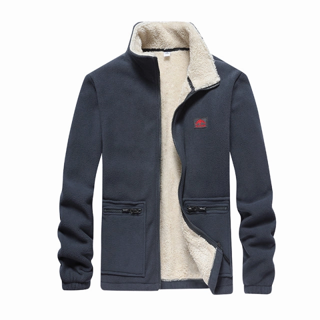 Roll up sleeves West Louis? Autumn Stand Collar Windproof Fleece Jacket