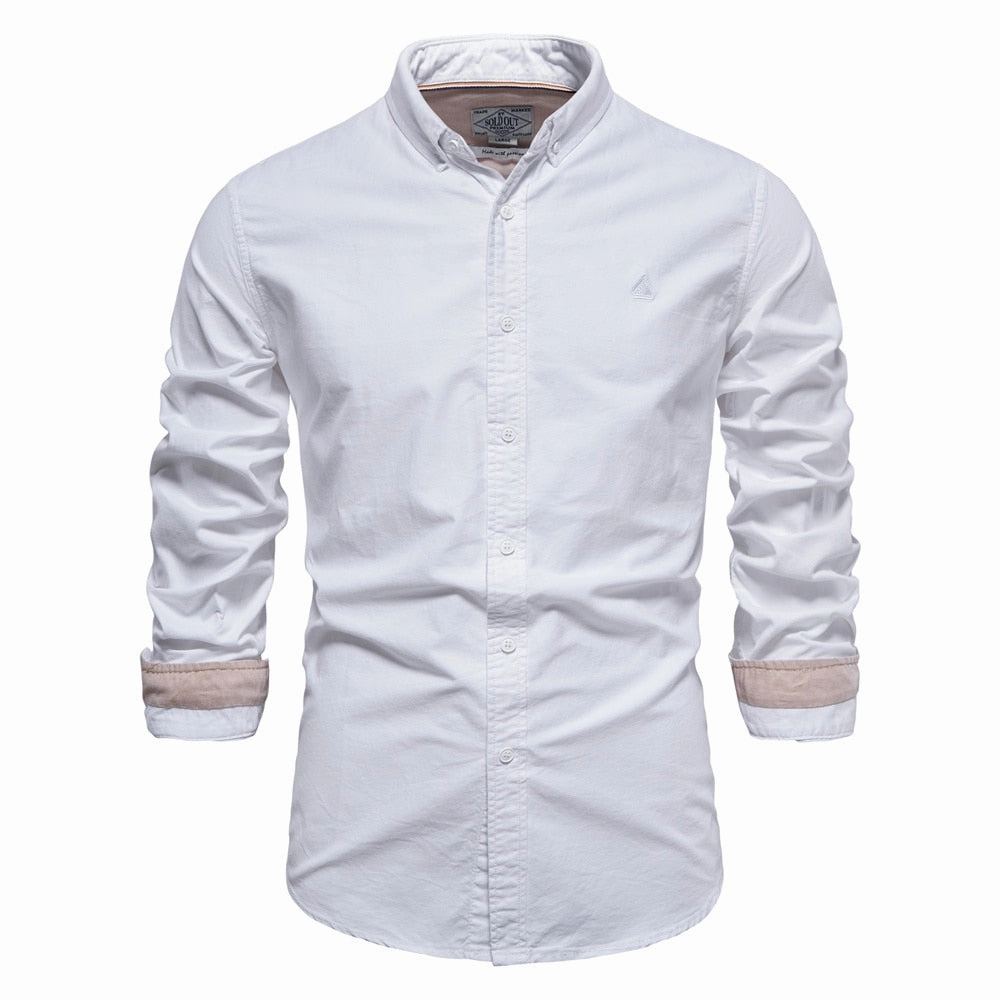 West Louis? Brand Cotton Business Casual Oxford Dress Shirt Trendy Pattern Work Appropriate