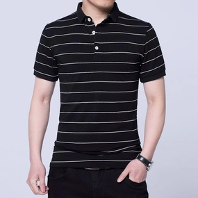 West Louis? Brand Summer Stripped Polo Shirt Spring Summer Cozy Comfort