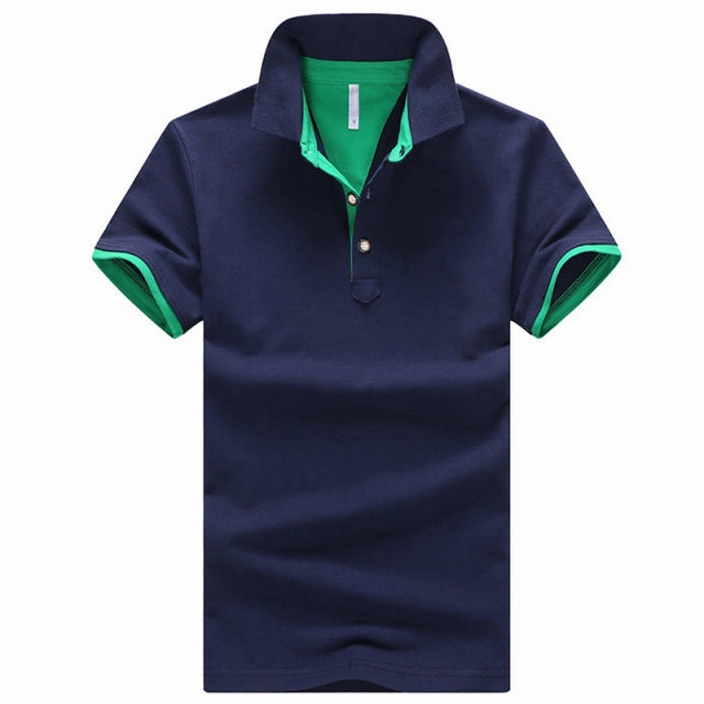 West Louis? Business Casual Cotton Polo Shirt Breathable Layer