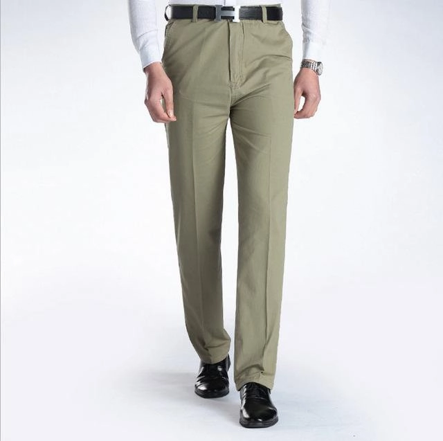 Pure Linen Blend Shoot Mood West Louis? Business Casual Leisure Long Trousers