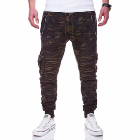 Italian Flair West Louis? Casual Camouflage Sweatpants Trousers