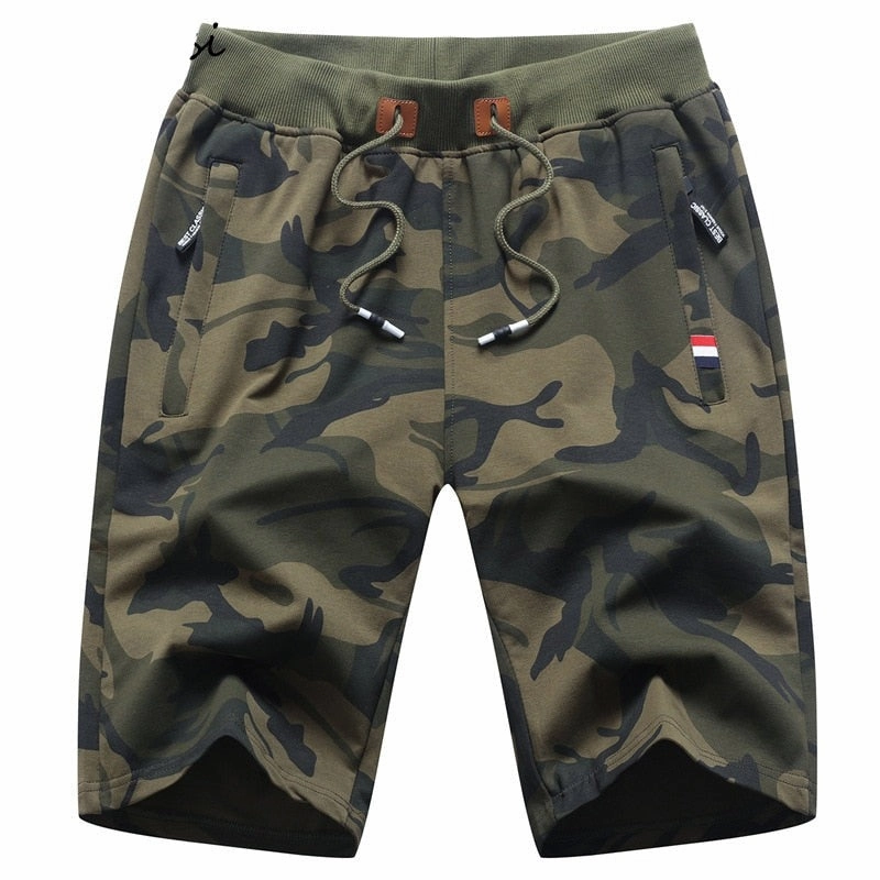 Core Comfort West Louis? Casual Summer Cotton Camo Shorts