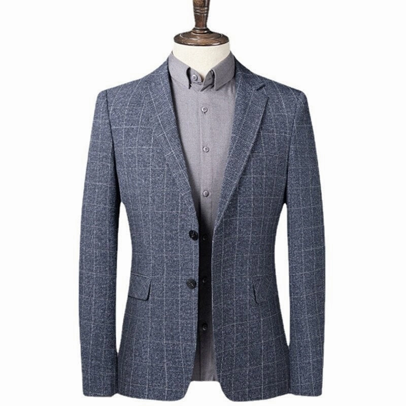 West Louis? Designer England Style Business-Men Blazer Herringbone Weave