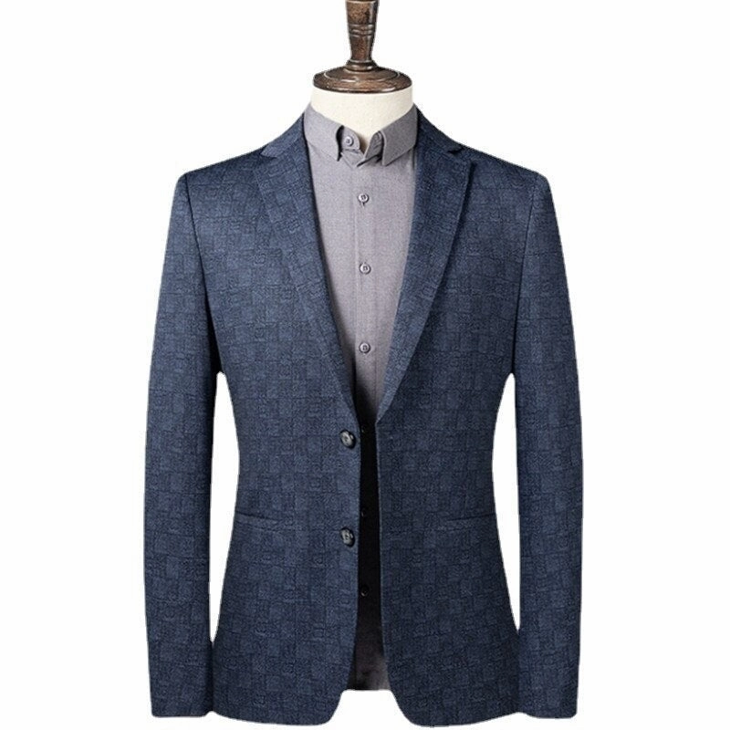 West Louis? Designer England Style Business-Men Blazer Statement Making Breathable Weave