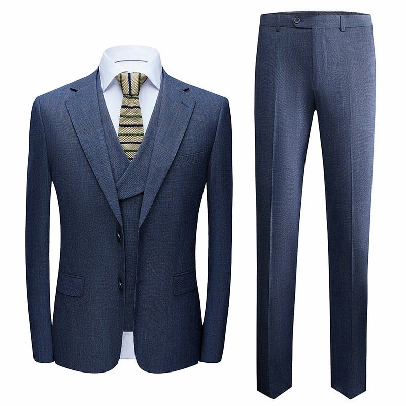 Layered Wear Layered Comfort West Louis? Designer High-End Fancy Business Style 3 Piece Suit