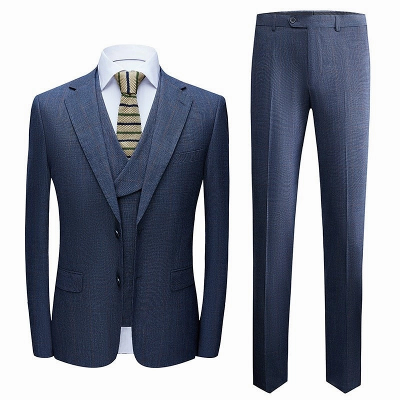 Luxury Design West Louis? Designer High-End Fancy Business Style 3 Piece Suit