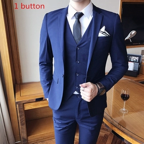 Smart Look West Louis? Designer Tailored Elegant Slim Fit 3 Piece Suit