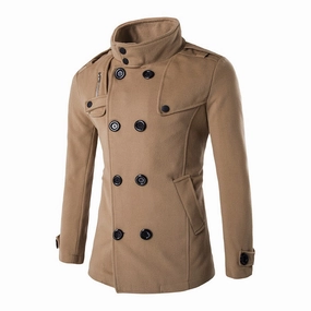 WaterRepellent Surface DoubleLayered West Louis? England Business Double Breasted Trench Coat