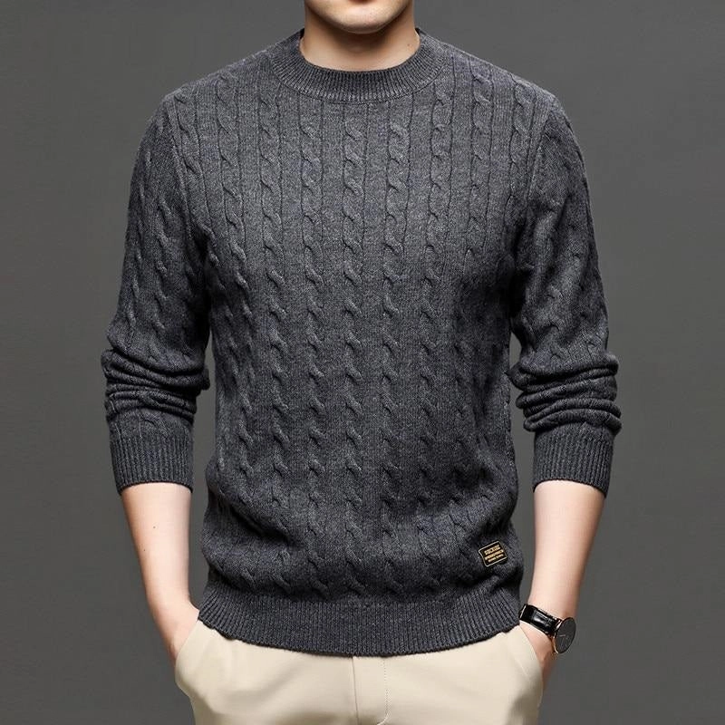 WaterRepellentCoating AntiStatic Material West Louis? Fashion Knitted Jumper O-Neck Pullover Sweater