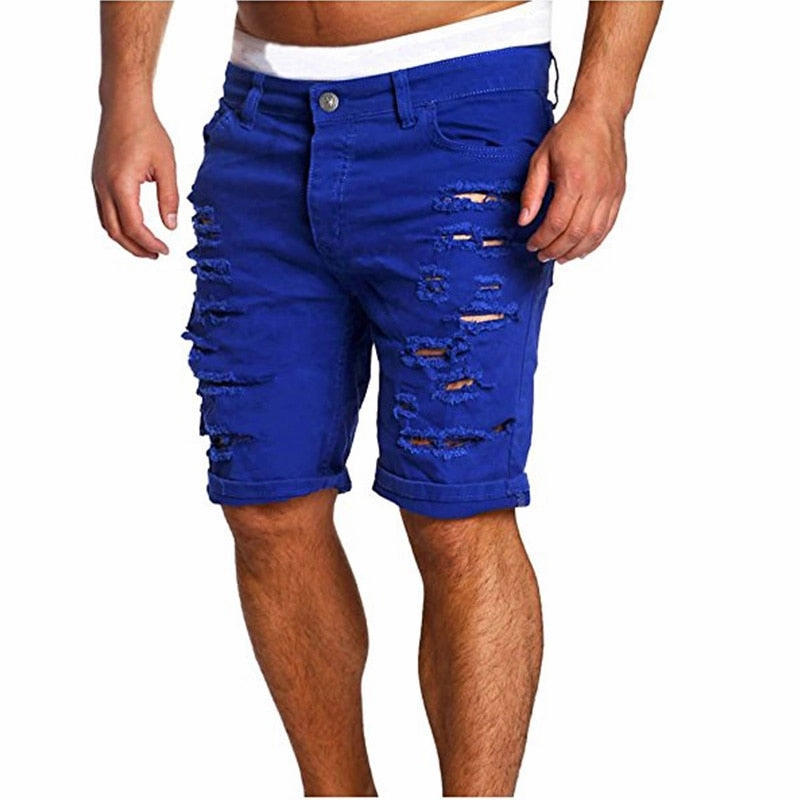 WindResistantWeave West Louis? Hole Zipper Fly Mid Waist Shorts