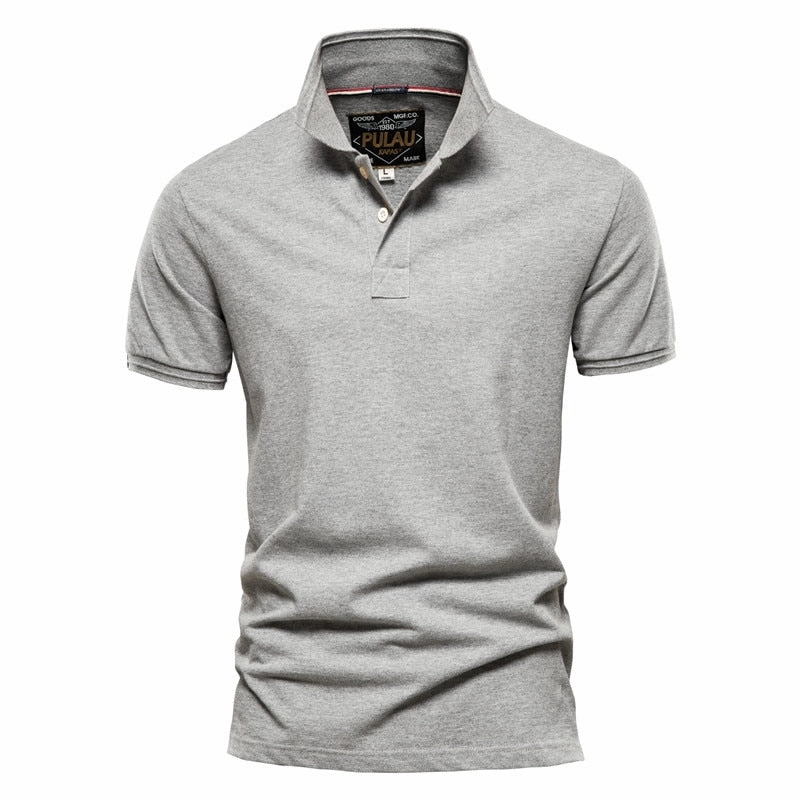 West Louis? Men Classic Cotton Business Polo Shirt Smart Comfort