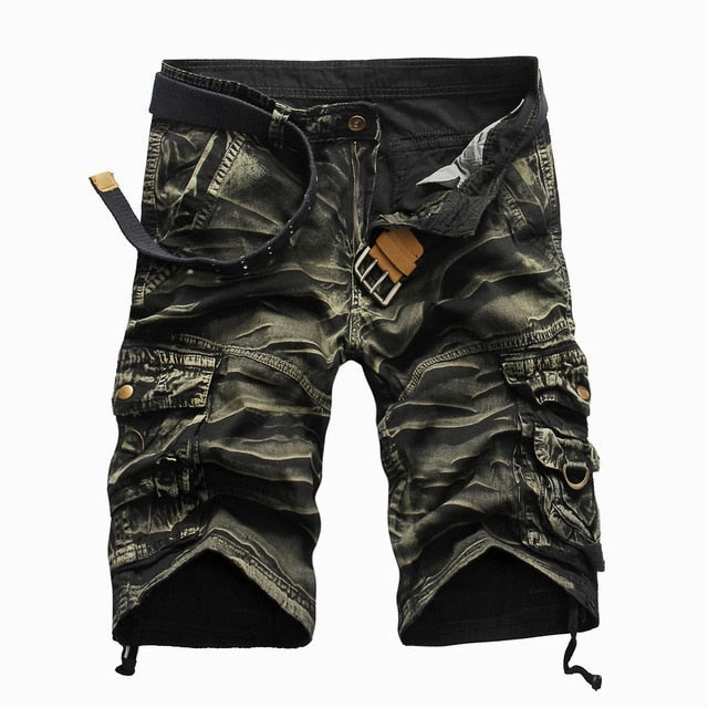 Fashion Trend Soft Sweater West Louis? Men's Comfortable Camo Cargo Shorts