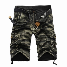 retro look All-Weather Wear West Louis? Men's Comfortable Camo Cargo Shorts