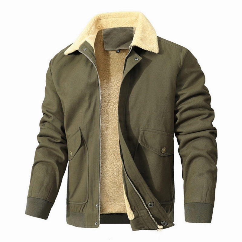 Stretch Comfort Fit Runway Inspired West Louis? Men Tactical Style Fleece Bomber Jacket