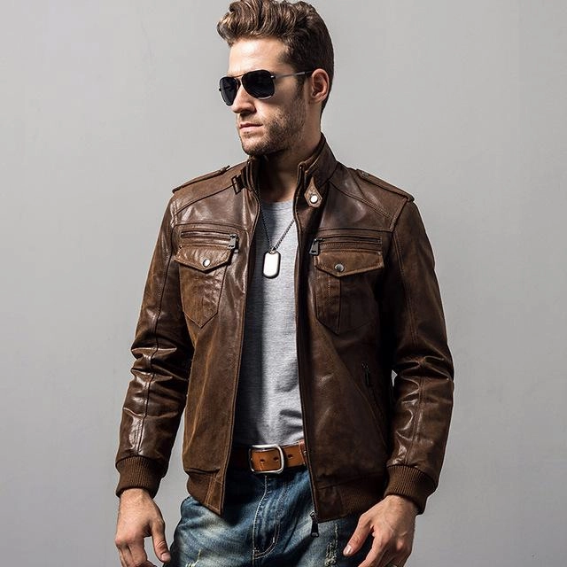 West Louis? Pigskin Motorcycle Genuine Leather Jacket Royal Mode