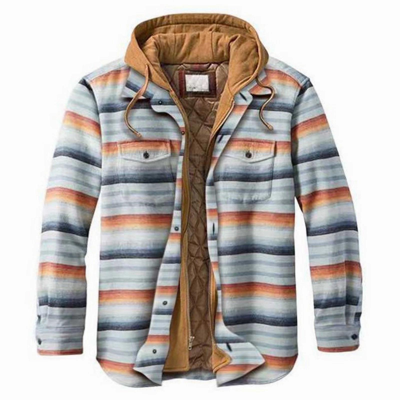 Comfortable fit West Louis? Plaid Padded Loose American Jacket