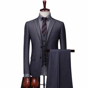 West Louis? Single-Breasted Formal Business-Men Office 3Piece Suit Classy Appeal