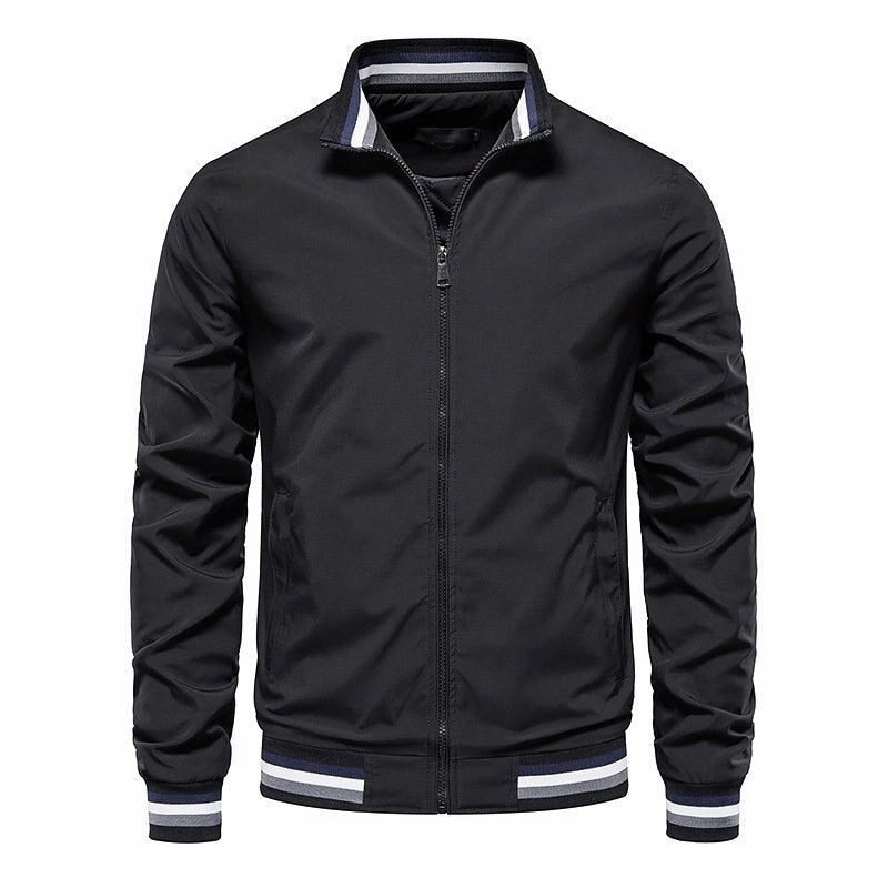 Heat Sealed Seams FoldableStructure West Louis? Spring Cotton Baseball Windbreaker Jacket