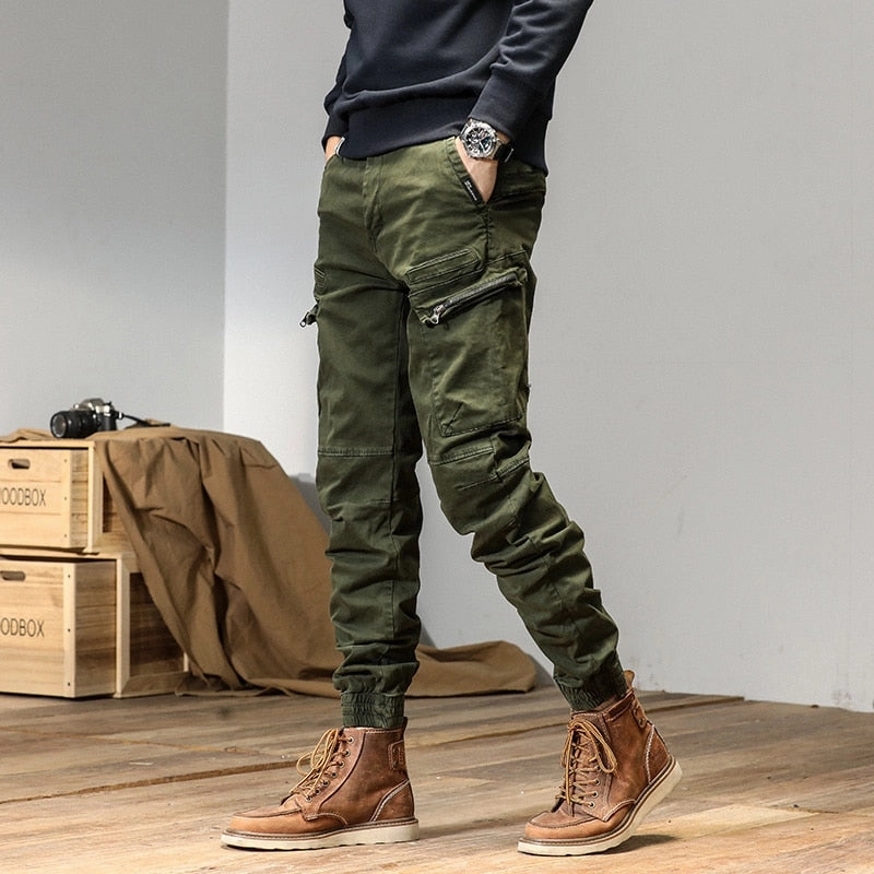 West Louis? Streetwear Techwear Cargo Pants - Multi-Pocket Tactical Trousers Compact Storage Water Repellent