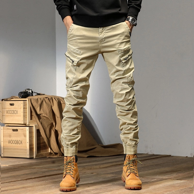 West Louis? Streetwear Techwear Cargo Pants - Multi-Pocket Tactical Trousers Quick Access Zippers Body Aligned