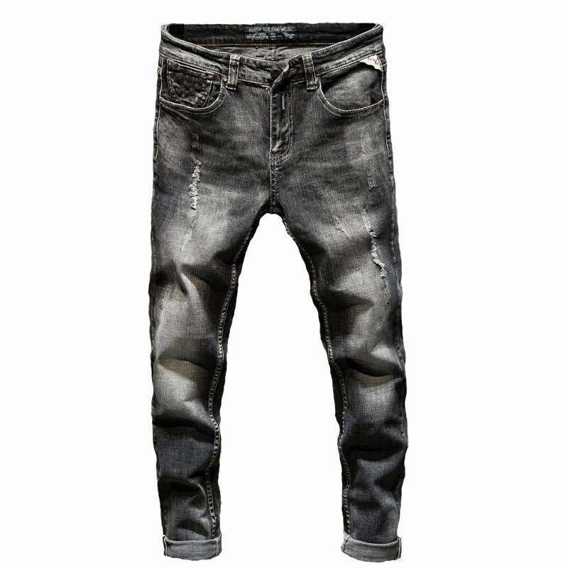 West Louis? Stretch Fit Fashionable Streetwear Jeans Run Ready HighNeckStyle