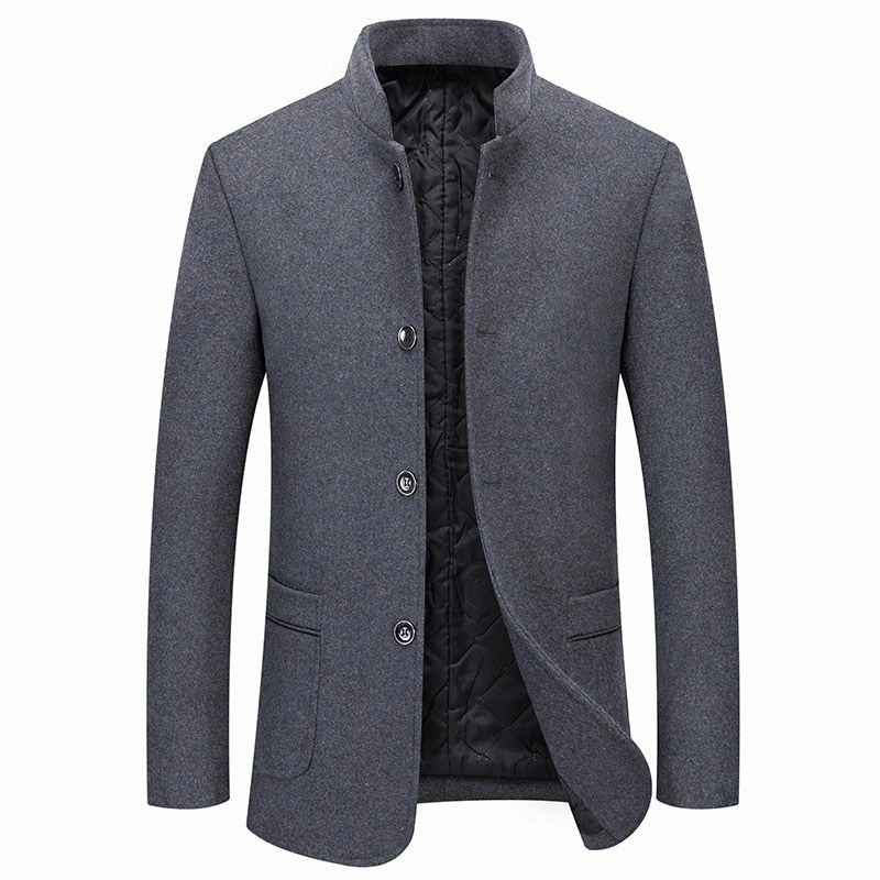 West Louis? Winter Executive Business-Men Woolen Jacket MultiLayerSystem