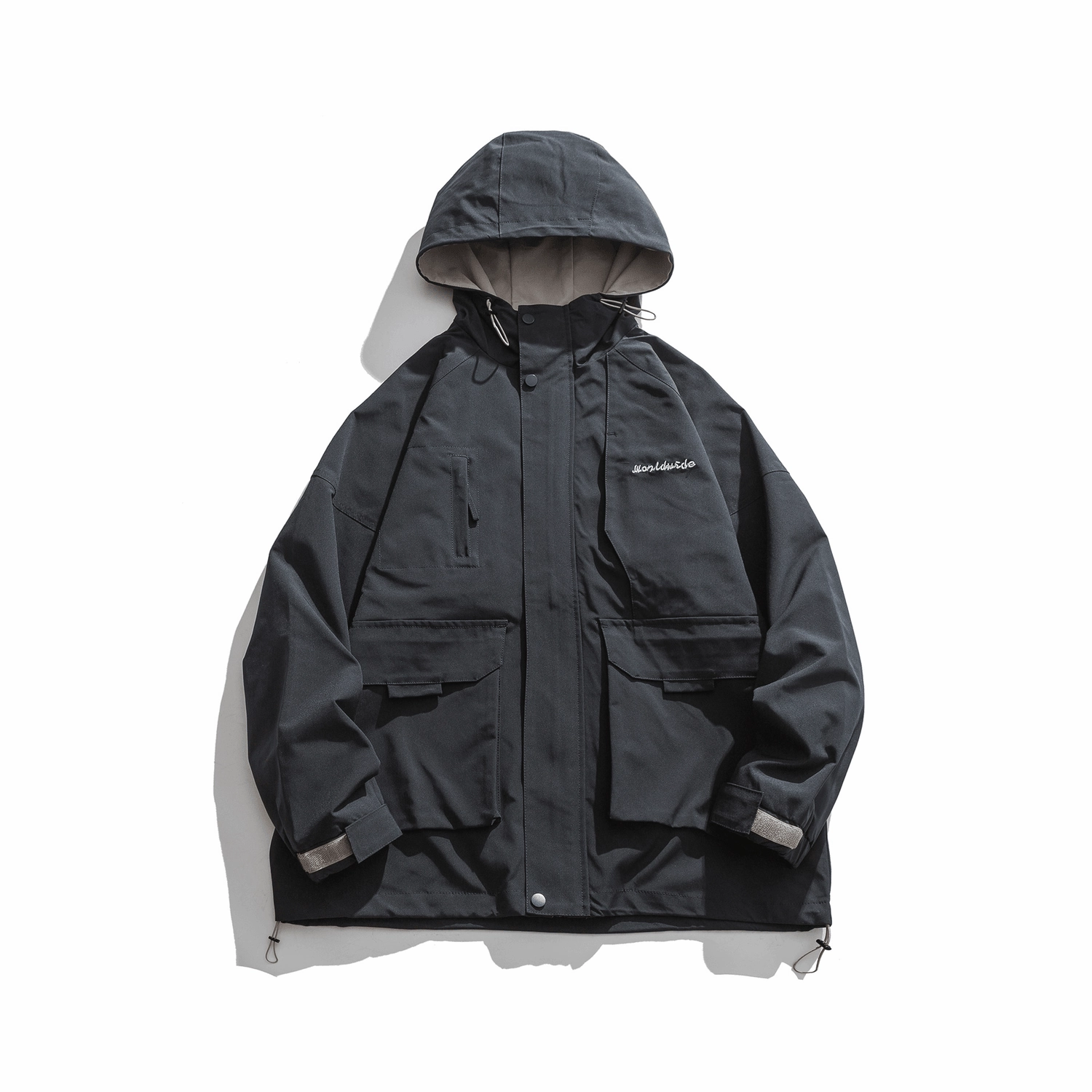 Japanese Autumn Trend Loose Casual Hooded Overalls Multi Seasonal