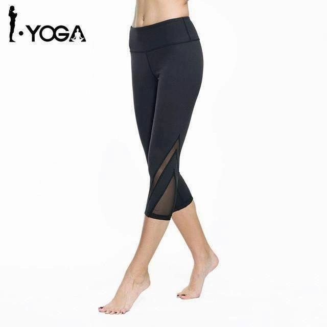 Women Fitness Yoga Pants Gym Sports Slim Sexy Mesh Leggings Tights Workout Running Clothes Breathable Quick Dry Sportswear Chafe Free Construction
