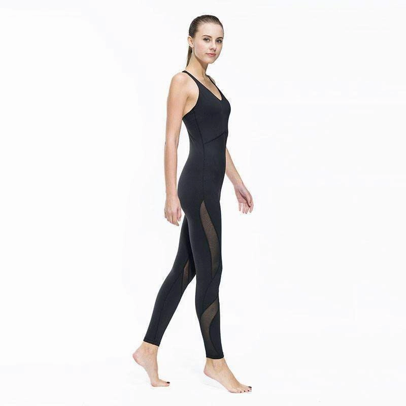 Women Fitness Yoga Set Gym Sports Running Jumpsuits Jogging Dance Tracksuit Breathable Quick Dry Spandex Sportswear Clothes Suit accessible Soccer Field
