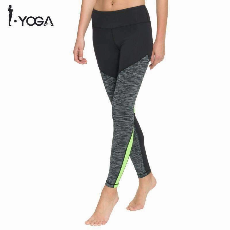 Women Leggings Fitness Sport High Waist Power Stretchy Mesh Patchwork Yoga Pants Running Gym Tights Workout Trousers for Women Shock Diffusion Midsole