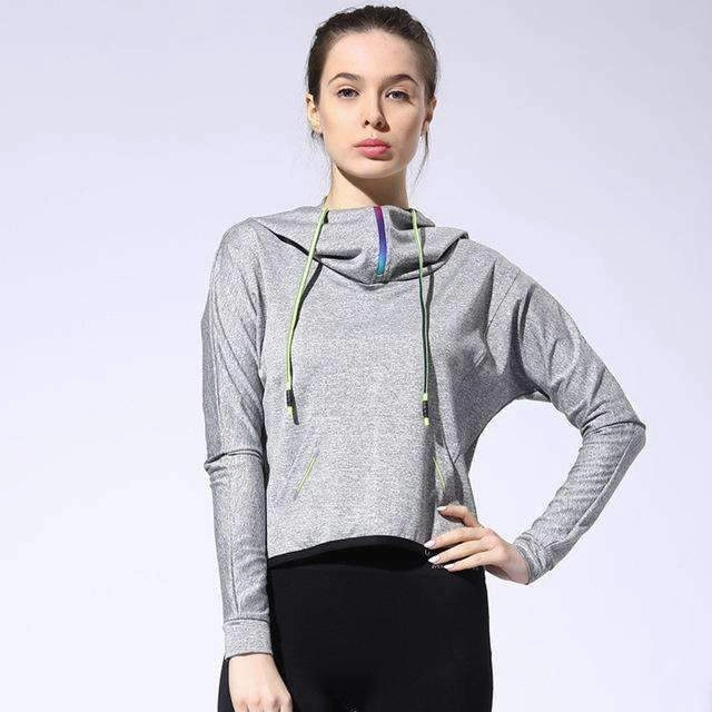 Women Outdoor Sport Loose Jackets Yoga Fitness Long Sleeve Running Cool Hoodies Spring Autumn Shirt Breathable Hooded Sweater tall clothing