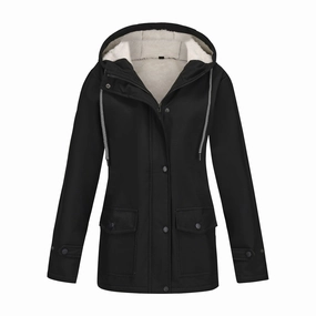 Reversible Style Moisture Wicking Lining Women's Anorak Composite Fleece-lined Waterproof Jacket