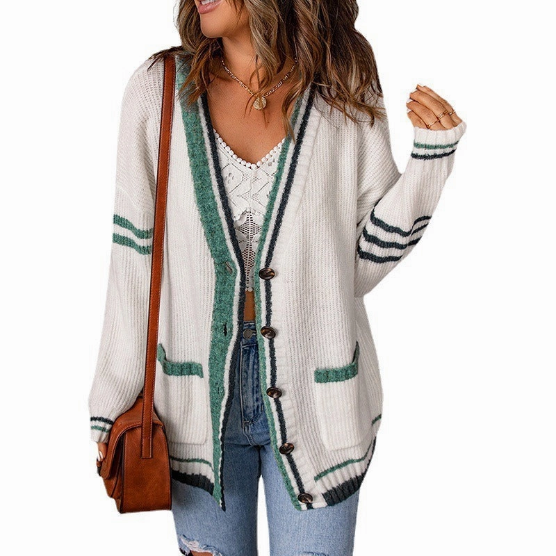 Women's Autumn and Winter New Sweater Cardigan Long Sleeve Fashion Forward Layer Tech Use