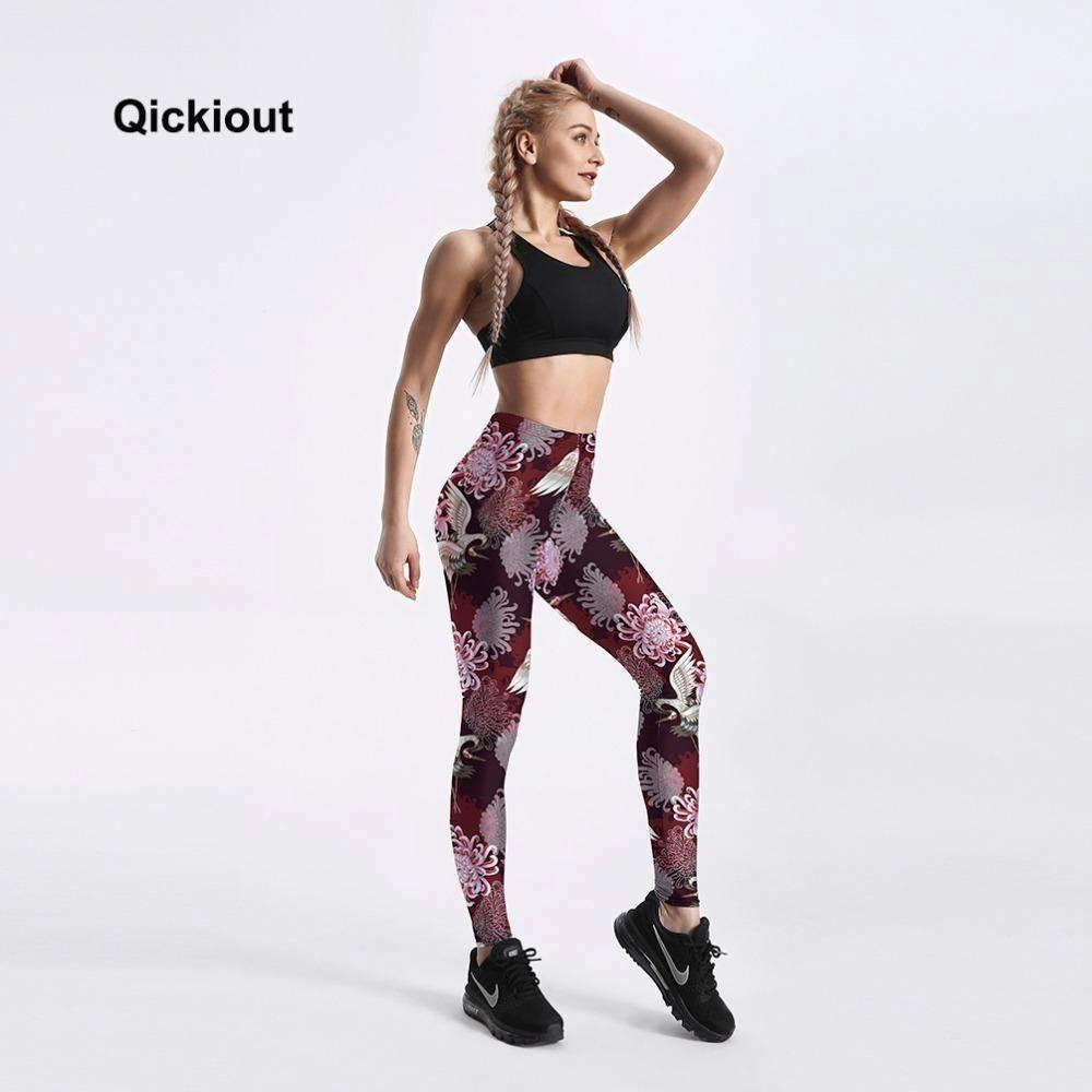 Women's Autumn Hot Daisy Swam Fitness Leggings Non Chafing Cuffs