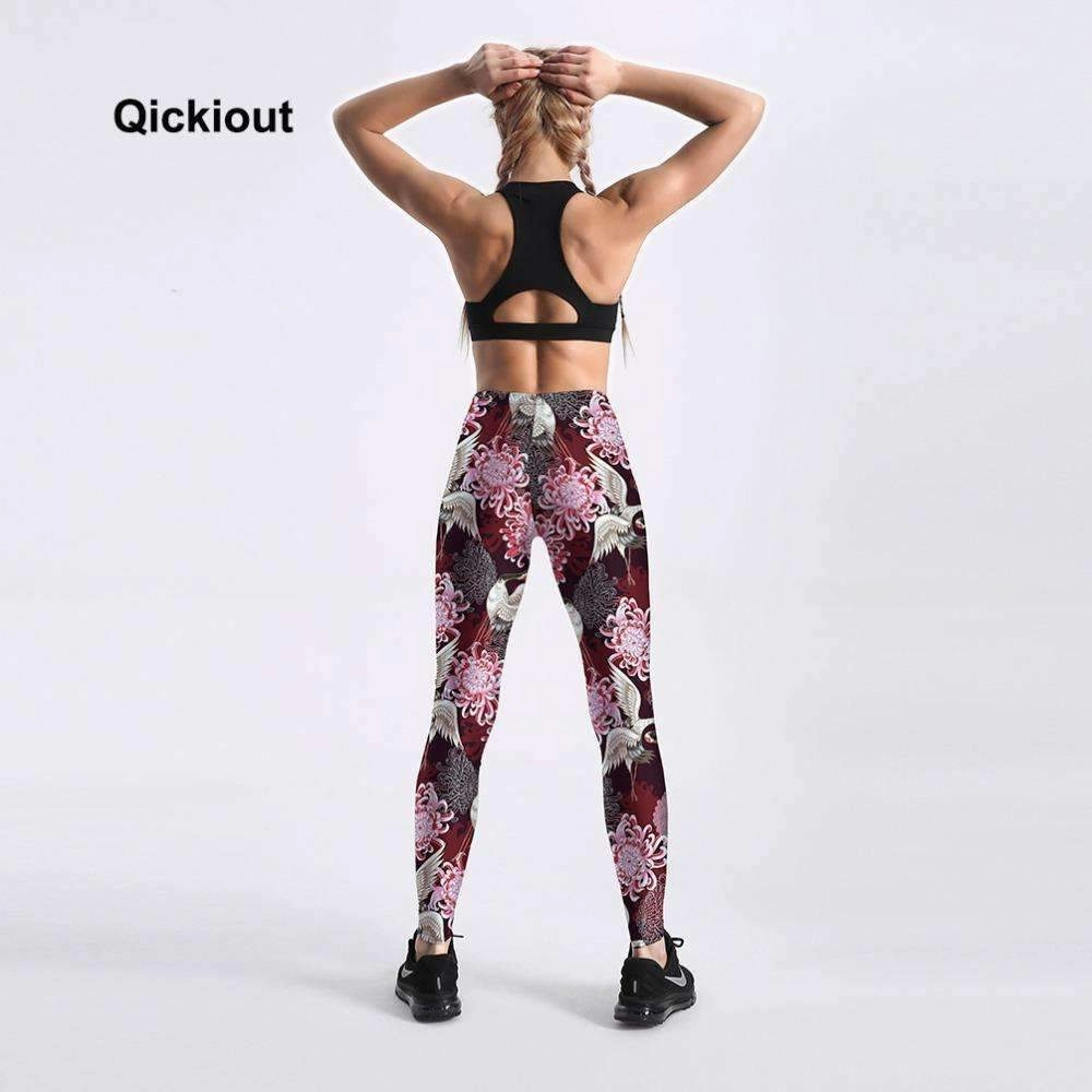 Women's Autumn Hot Daisy Swam Fitness Leggings Sustainable Material