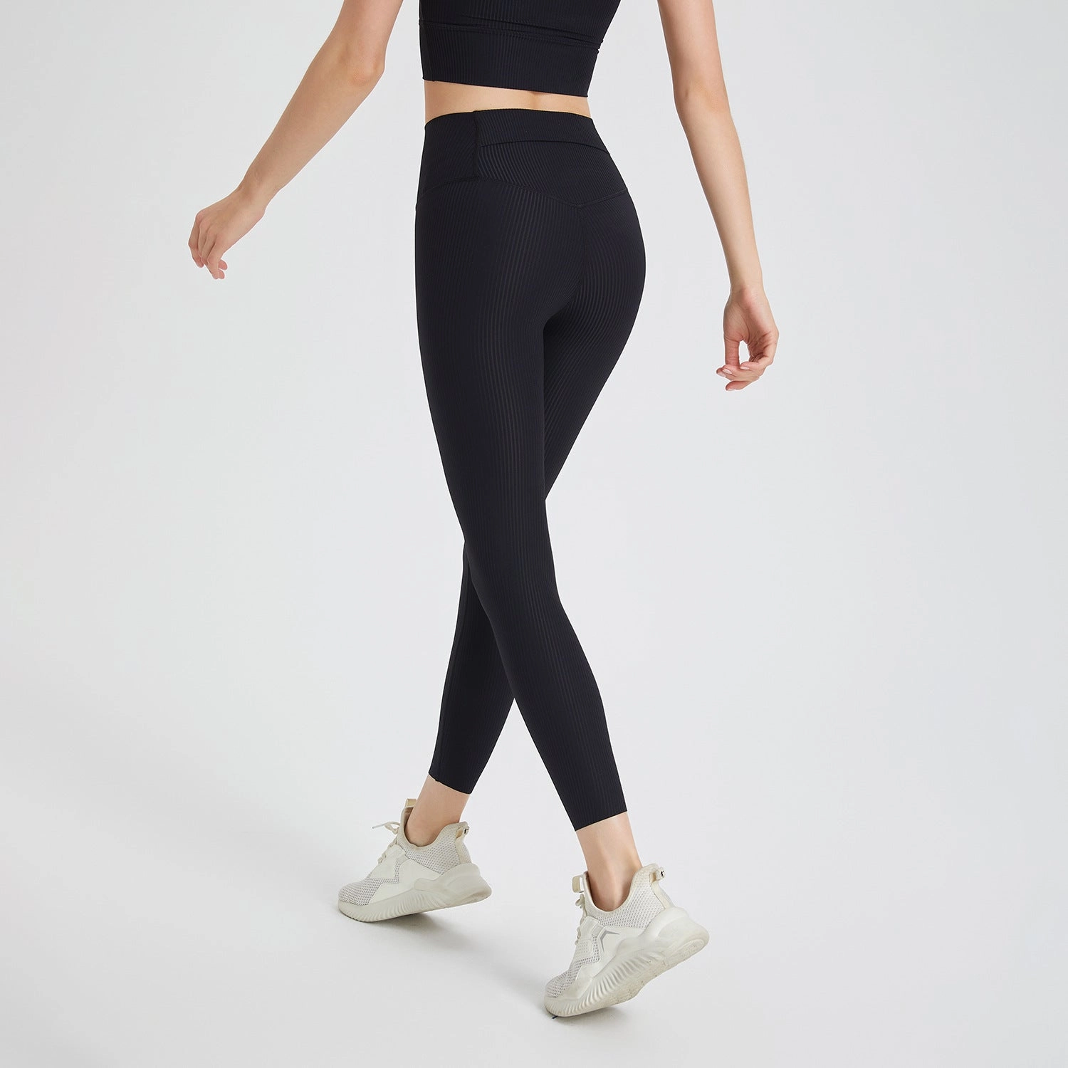 For Adults City Walk Ultimate Comfort Women's Fashion Sunken Stripe Hip Raise High Waist Stretch Exercise Workout Pants