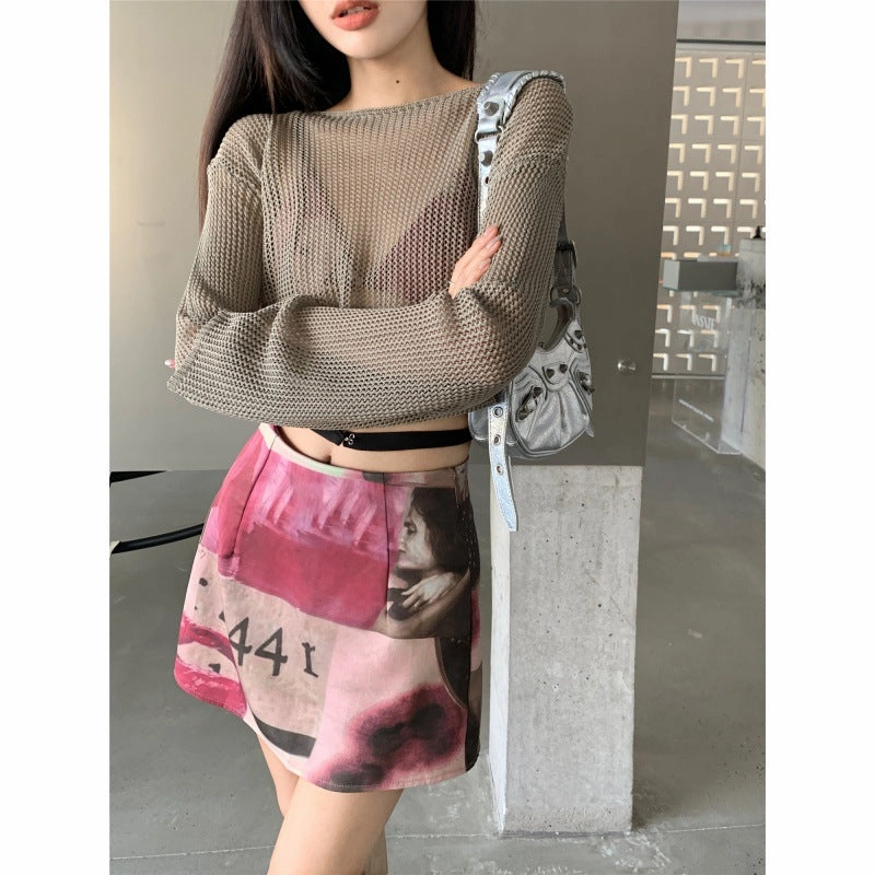 Basic Training Outdoor Travel Women's Pure Desire Sexy Hot Girl Hollow Design Slip Dress Suit