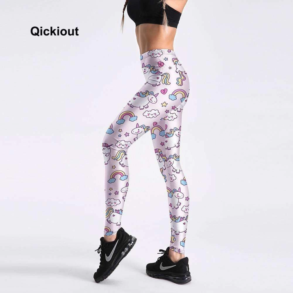 cleaner theater Women's Rainbow Stars Cartoon Fitness Leggings
