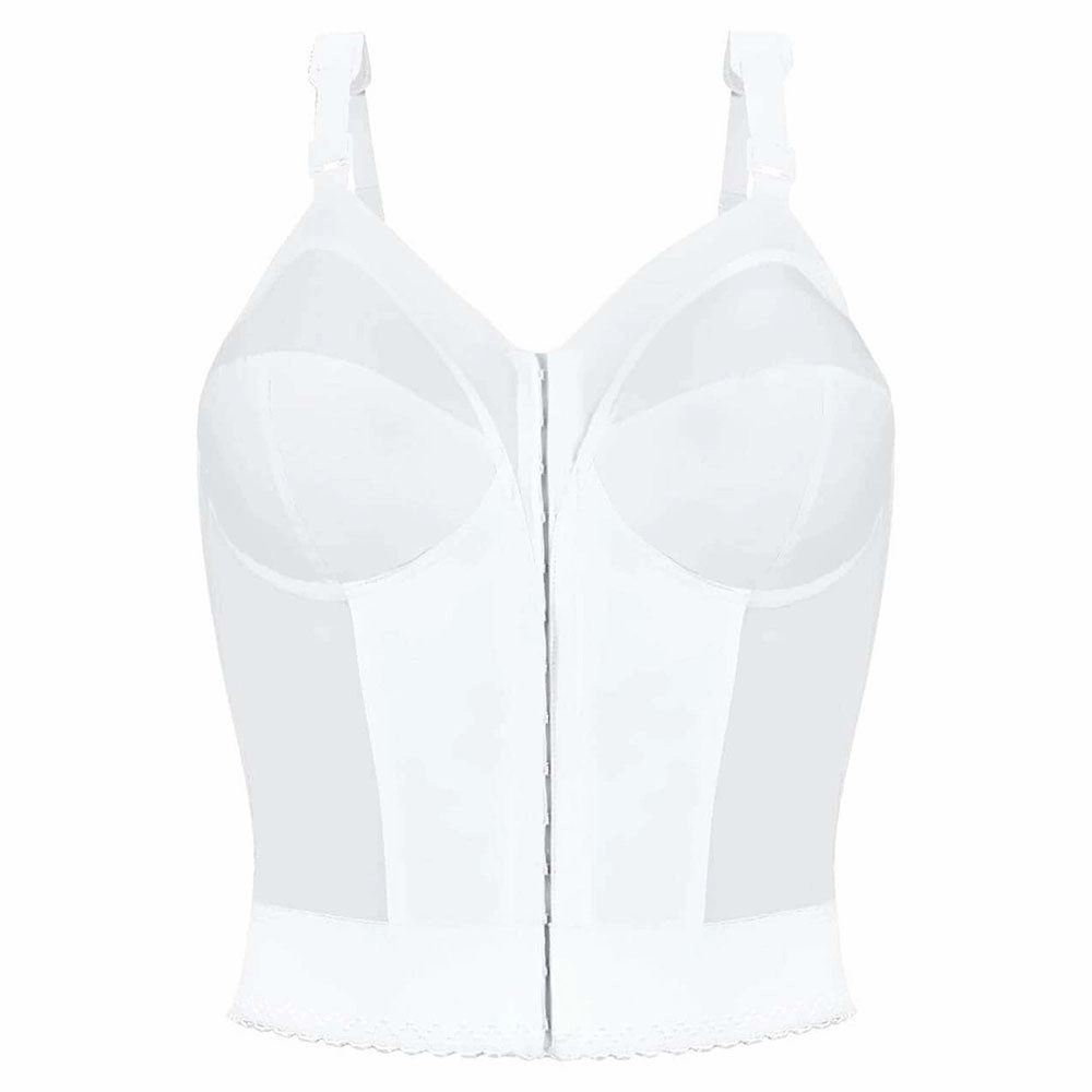 Women's Slimming Wireless Back & Posture Support Longline Bra with Front Closure 5107530 Lightweight Vest