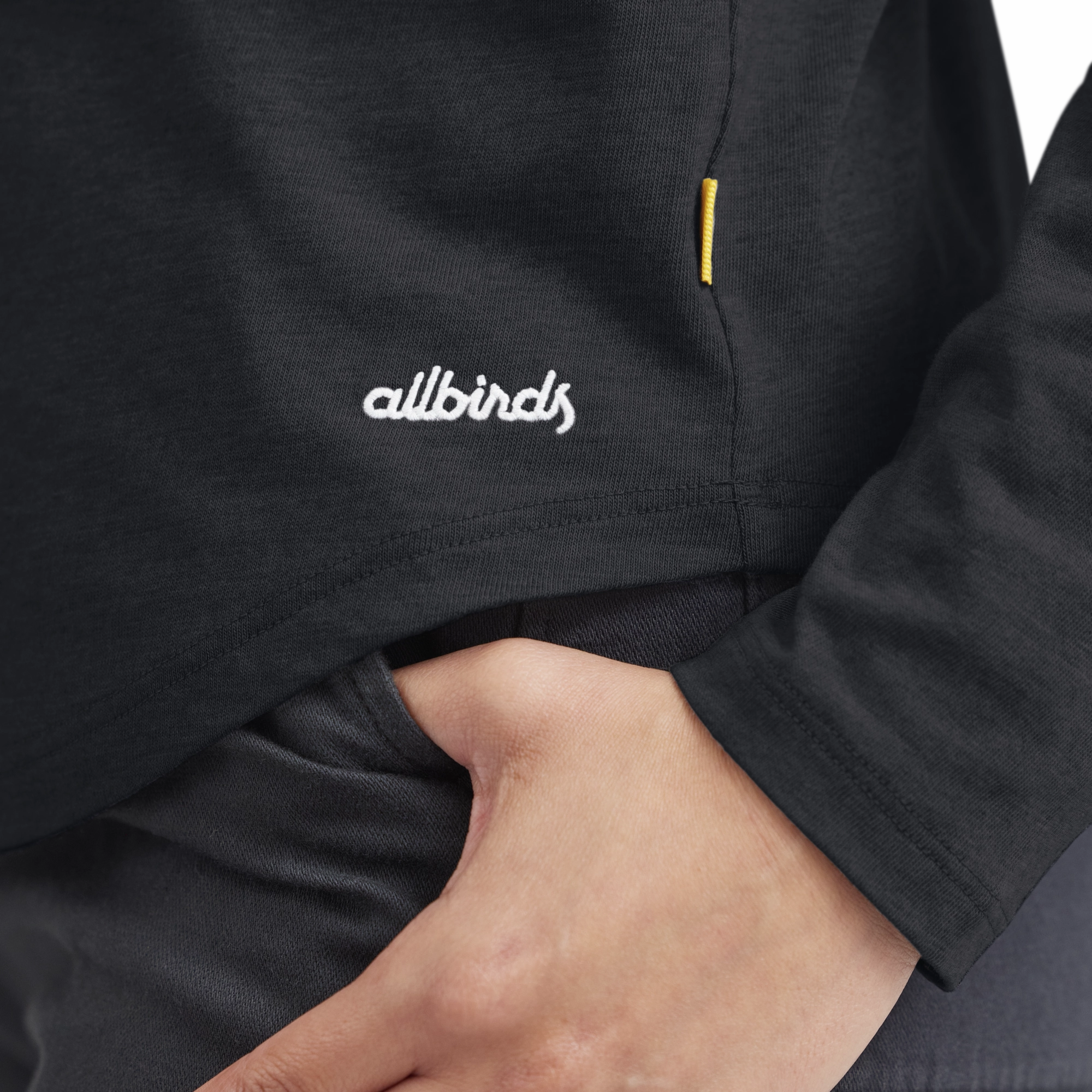 LowProfile Fasteners slow life Women's Soft Merino Long Sleeve Tee - True Black