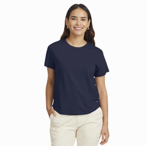 Women's Soft Merino Tee - Deep Navy Mediterranean Air