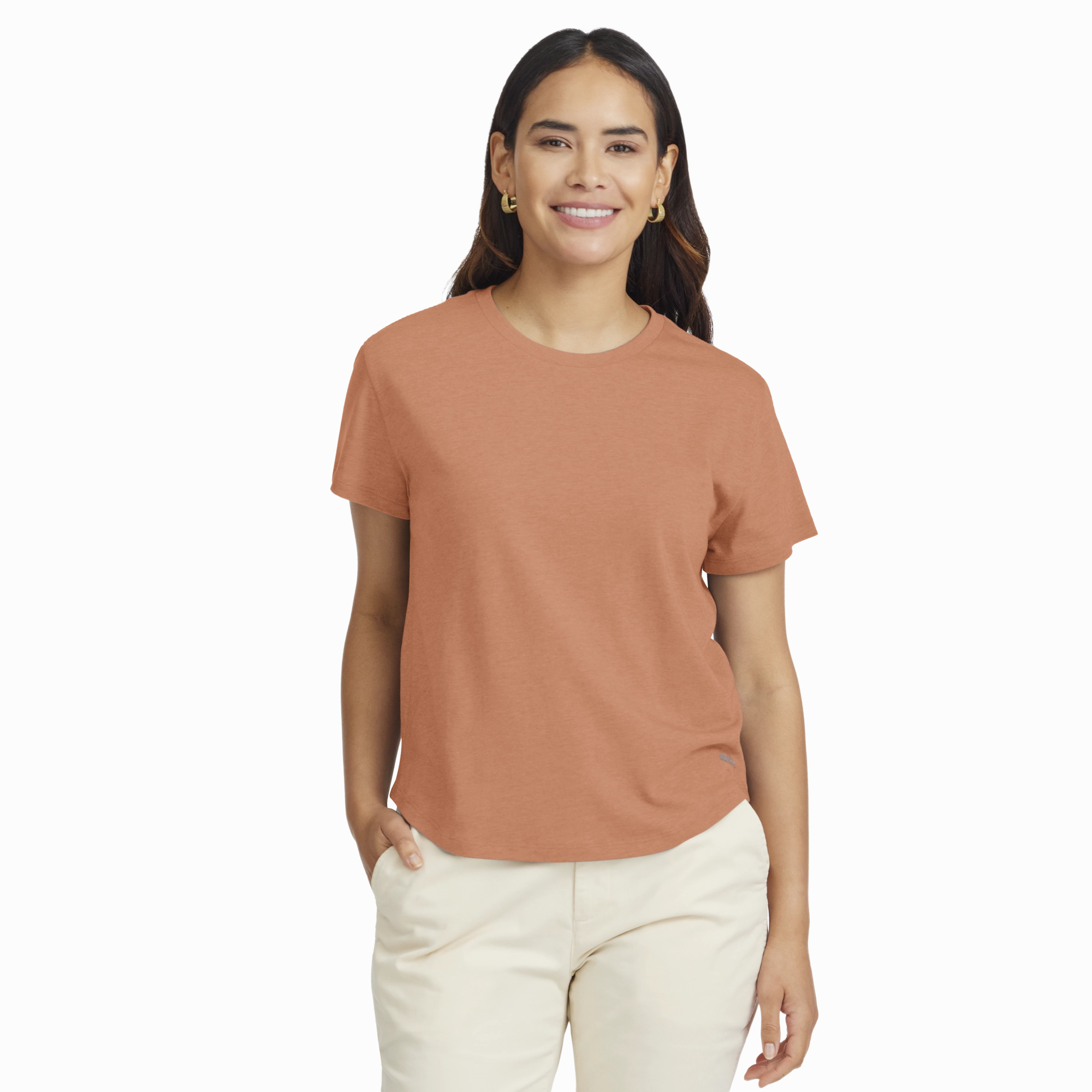 Women's Soft Merino Tee - Sienna Blush Concert Vibe
