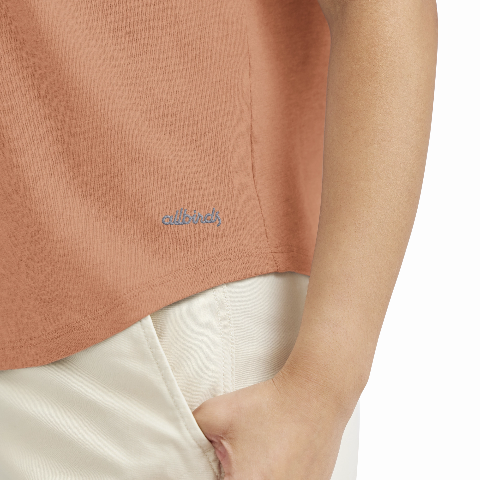 Women's Soft Merino Tee - Sienna Blush AntiPillingTechnology LightweightDesign