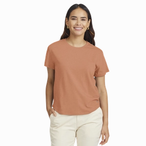 Women's Soft Merino Tee - Sienna Blush Concert Vibe