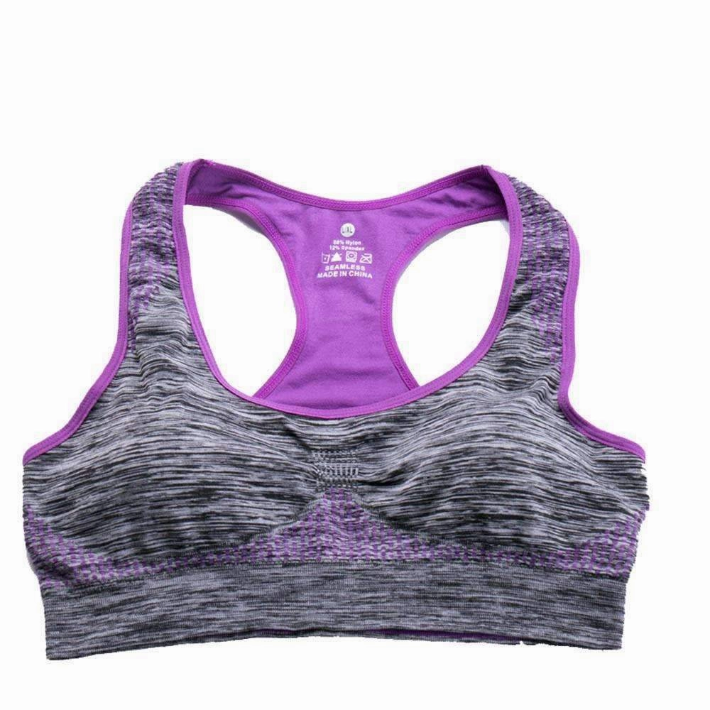Women Sexy Fitness Bras Shirt Padded Bra Push Up Wireless Dry Fit Tank Tops BU/L Anti-microbial