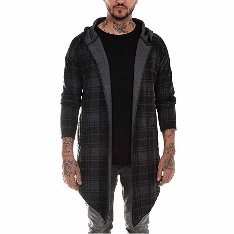 Non Irritating Collar Men'S Casual Plaid Color Matching Men'S Casual Sweater