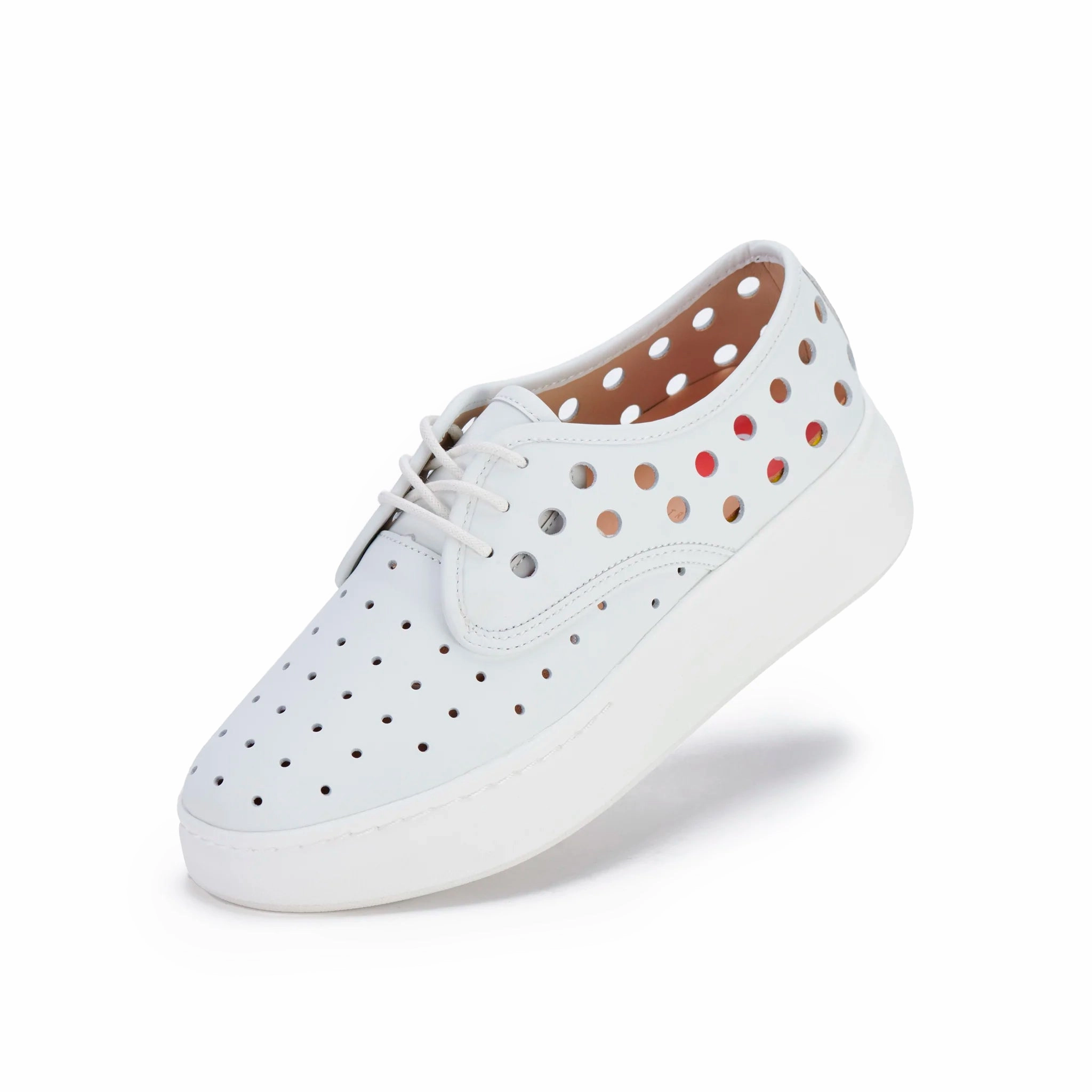 Derby City Circle White Energy Saving Shock Absorption Midsole