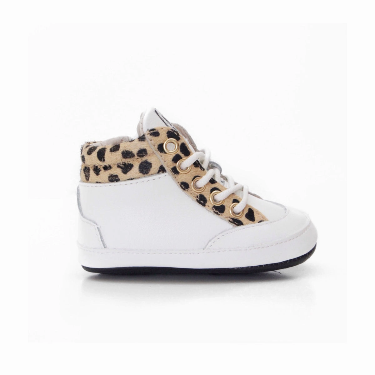 z Baby Toddler Shoes Brooklyn High Tops Cheetah cushioned collar Iconic Piece